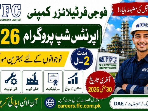 FFC Fauji Fertilizer Company Apprenticeship 2026 – Apply Online