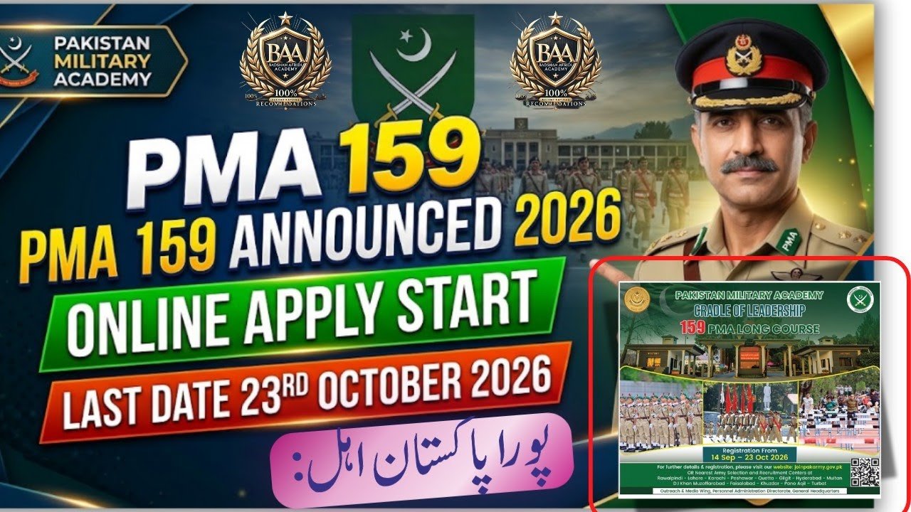Pakistan Military Academy PMA New Jobs
