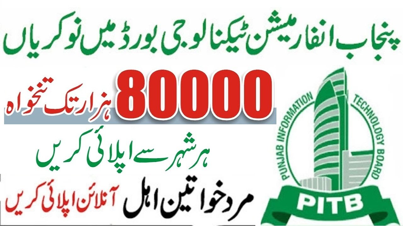 Punjab Information Technology Board PITB New Jobs