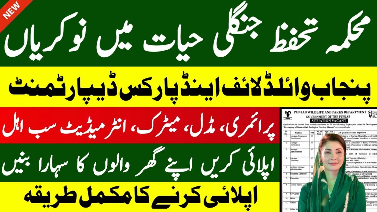 Punjab Wildlife & Parks Department New Jobs