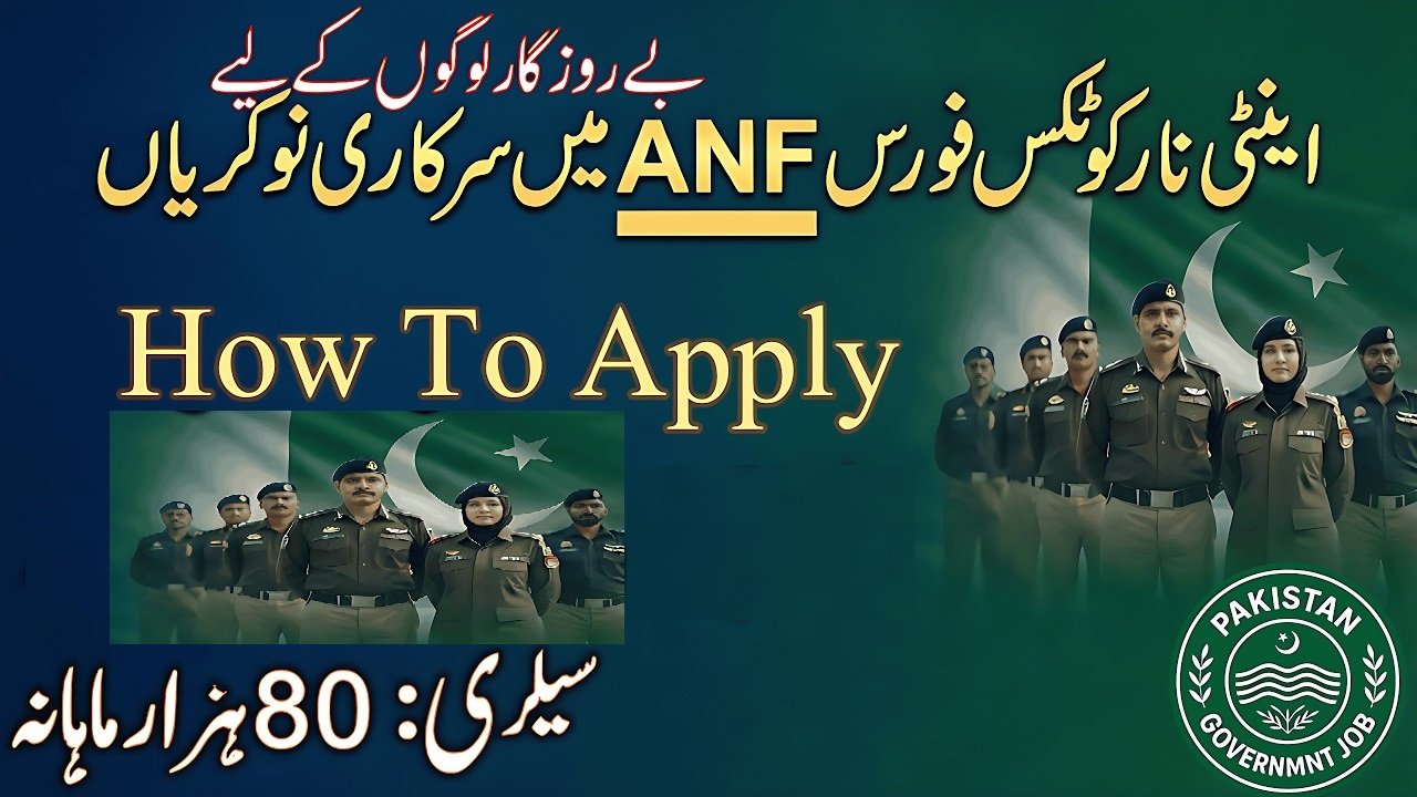 Anti Narcotics Force ANF New Jobs