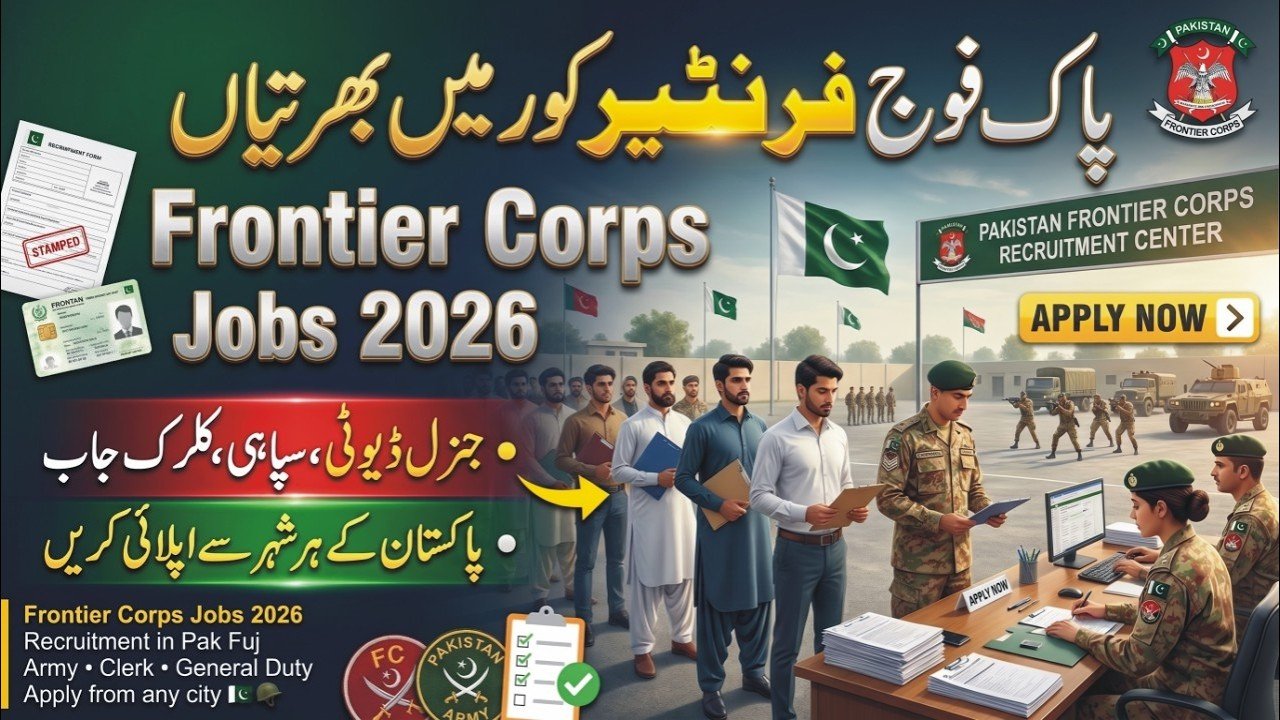 Frontier Corps FC Balochistan New Jobs
