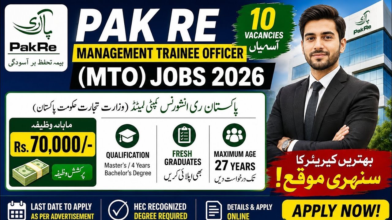 Pakistan Reinsurance Company Limited PRCL New Jobs