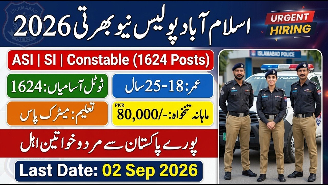 www.npftas.pk – Islamabad Capital Territory Police Jobs www.islamabadpolice.gov.pk