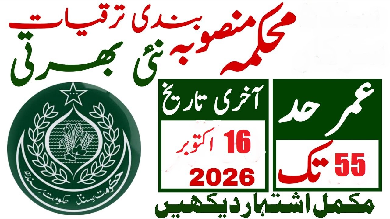 Planning & Development Department Sindh Jobs